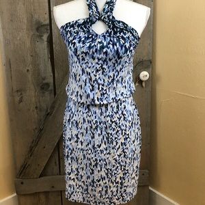 White House Black Market Halter Keyhole Dress Sm